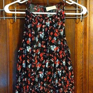Black floral dress